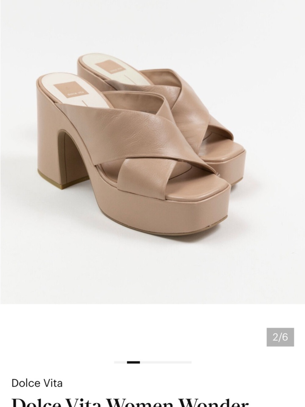Dolce Vita Women Wonder Platform Slide Sandal - Taupe Beige